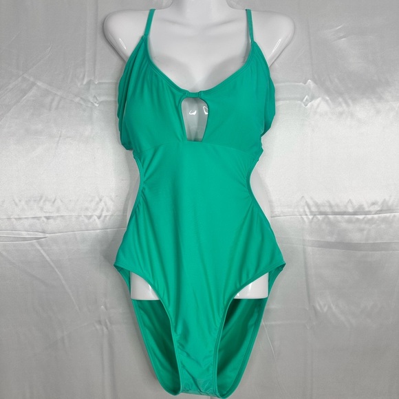 NWT No‎ Boundaries Teal One Piece Swimsuit size XXL (19) juniors - Picture 2 of 12